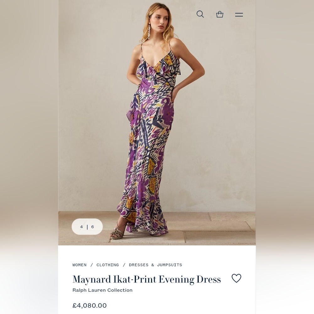 *MUST SELL TODAY* NWT Ralph Lauren Purple Label Collection Maynard Ikat Dress